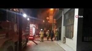 İzmir'de marangoz atölyesinde korkutan yangın