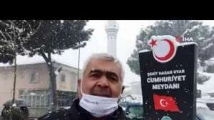 Ödemiş Ovası'na kar yağdı, bakla ve bezelye üreticileri tedirgin