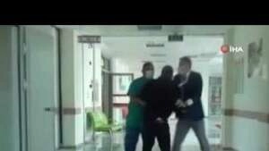 Sağlık çalışanı tatbikatta ters kelepçelendi!