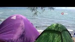 Kurban Bayramı tatilinde kamp alanları doldu