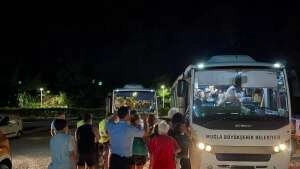 Termik santral çevresindeki yerleşim yerlerinde yaşayanlar kara ve deniz yolu ile tahliye edildi