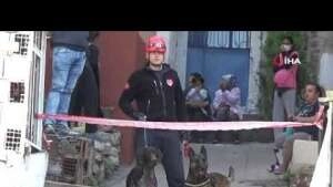 Tadilat halindeki binada çökme: 1 yaralı
