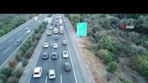 Trafik kurallarını ihlal edenler drone ile tespit edildi