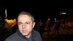 Bir anda yükselen suların ortasında kaldılar