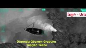 Urla açıklarında düzensiz göçmen operasyonu kamerada: 85 kişi yakalandı