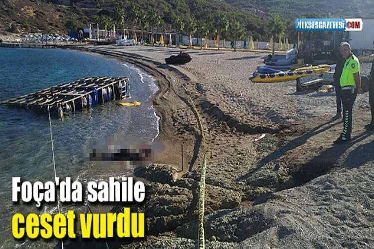 Foça'da sahile ceset vurdu haberinin görseli