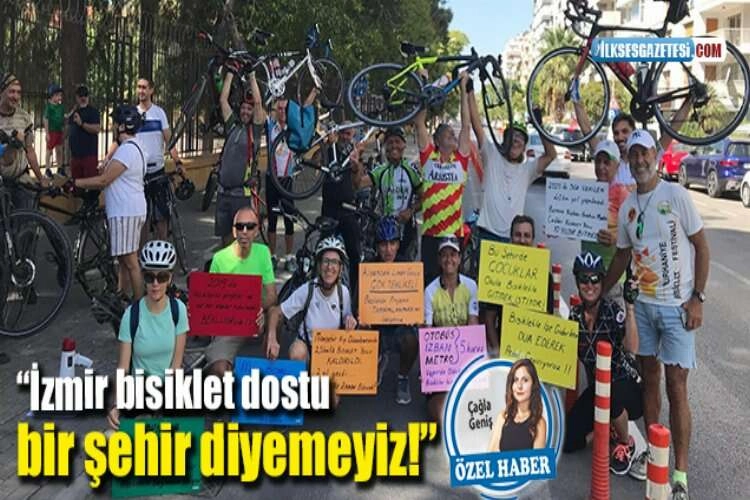 “İzmir bisiklet dostu  bir şehir diyemeyiz!” haberinin görseli