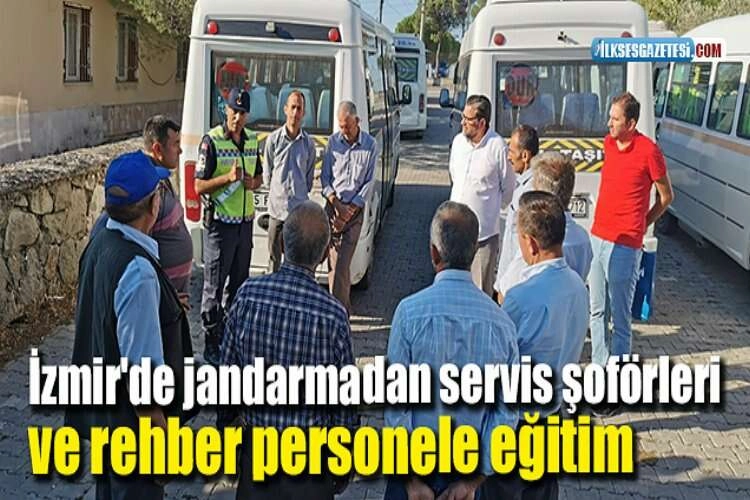 İzmir'de jandarmadan servis şoförleri ve rehber personele eğitim haberinin görseli