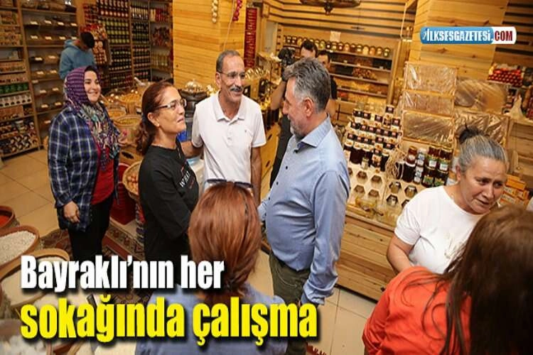 Bayraklı’nın her sokağında çalışma haberinin görseli