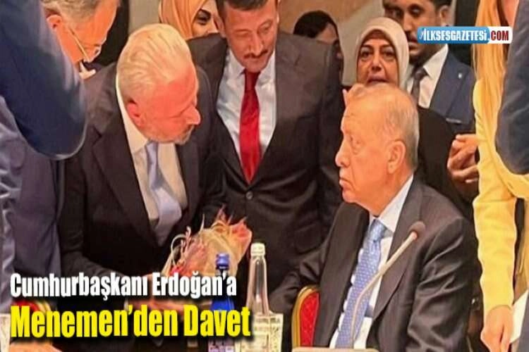 Cumhurbaşkanı Erdoğan’a Menemen’den Davet haberinin görseli