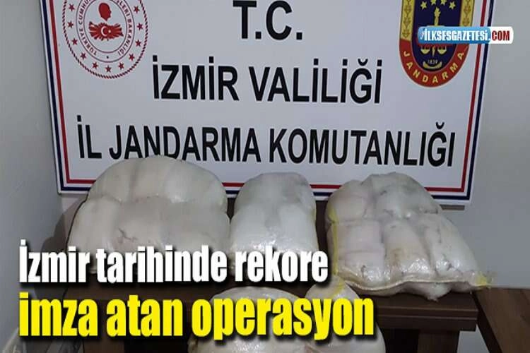 İzmir’de jandarmadan rekor uyuşturucu operasyonu haberinin görseli