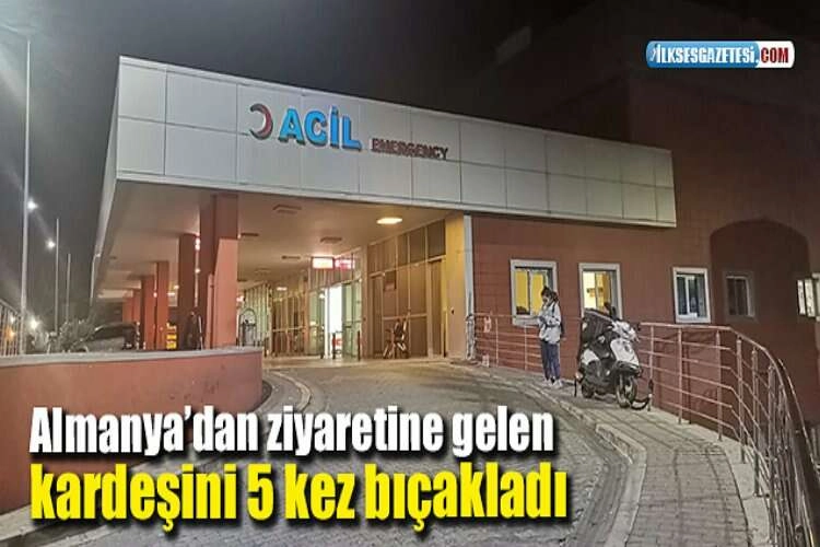 Almanya’dan ziyaretine gelen kardeşini 5 kez bıçakladı haberinin görseli