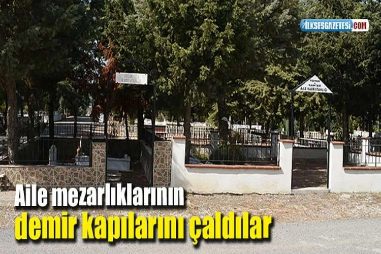 Aile mezarlıklarının demir kapılarını çaldılar haberinin görseli