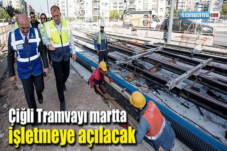 Çiğli Tramvayı martta işletmeye açılacak haberinin görseli