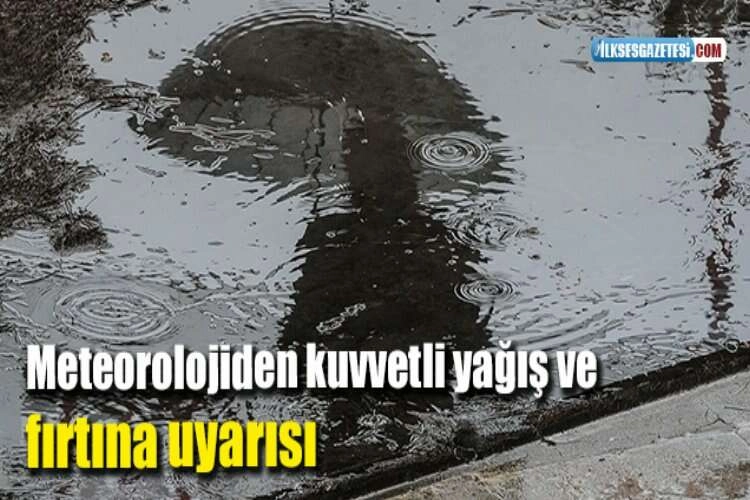 Meteorolojiden kuvvetli yağış ve fırtına uyarısı haberinin görseli