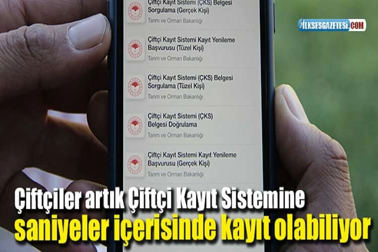 Çiftçiler artık Çiftçi Kayıt Sistemine saniyeler içerisinde kayıt olabiliyor haberinin görseli