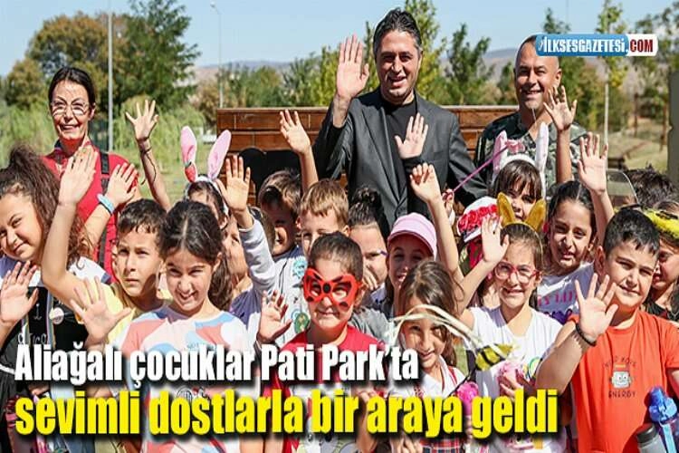 Aliağalı çocuklar Pati Park’ta sevimli dostlarla bir araya geldi haberinin görseli