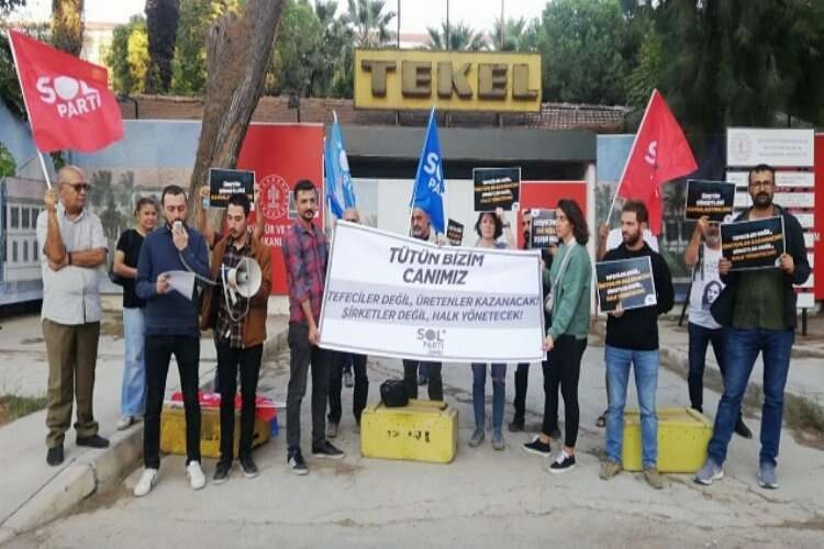 SOL Parti İzmir: “TEKEL açılsın, şirketler kovulsun” haberinin görseli