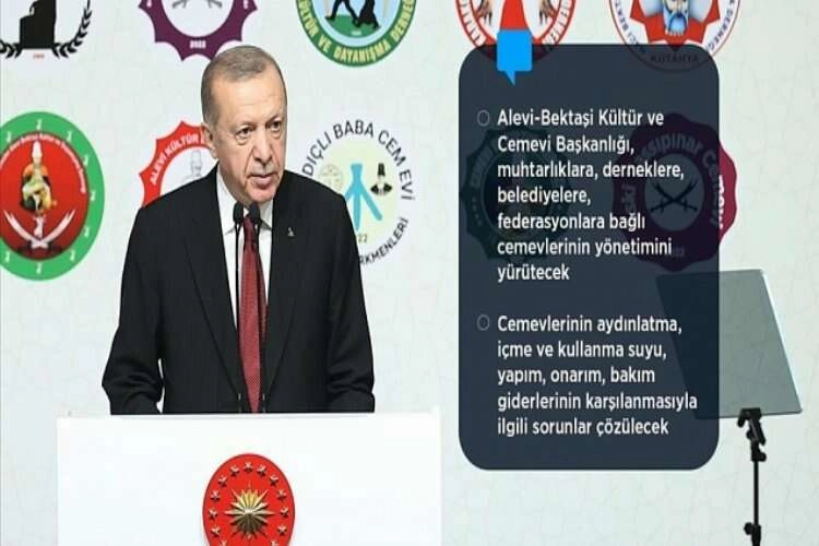 Cumhurbaşkanı Erdoğan: Alevi-Bektaşi Kültür ve Cemevi Başkanlığı kuracağız