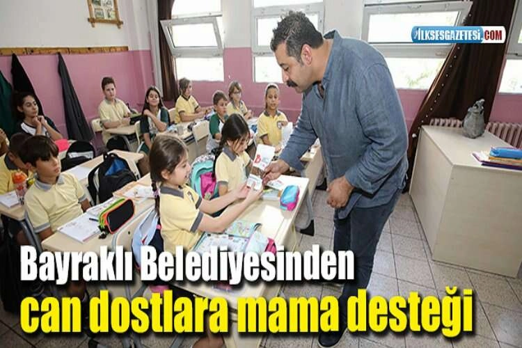 Bayraklı Belediyesinden can dostlara mama desteği haberinin görseli