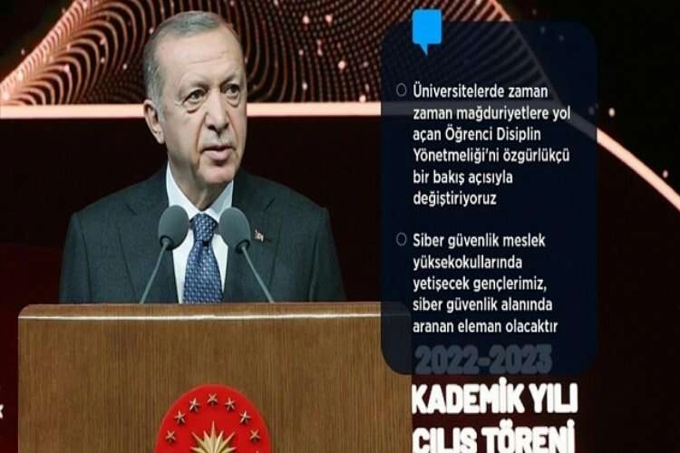 Cumhurbaşkanı Erdoğan: 35 yaş üzeri kadınlarımız için ön lisans ve lisans programlarında ek kontenjan tanımlayacağız haberinin görseli