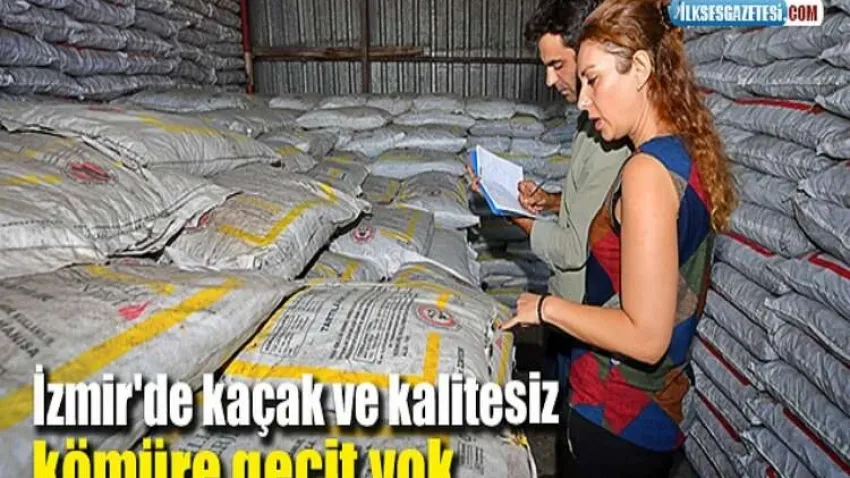 İzmir'de kaçak ve kalitesiz kömüre geçit yok haberinin görseli