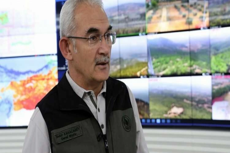 Bu yıl 1801 orman yangınında 12 bin 210 hektar alan zarar gördü haberinin görseli