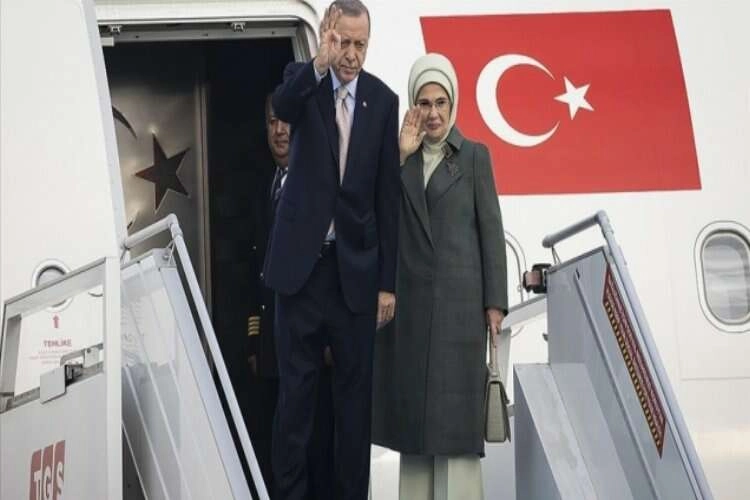 Cumhurbaşkanı Erdoğan Kazakistan'a gitti haberinin görseli