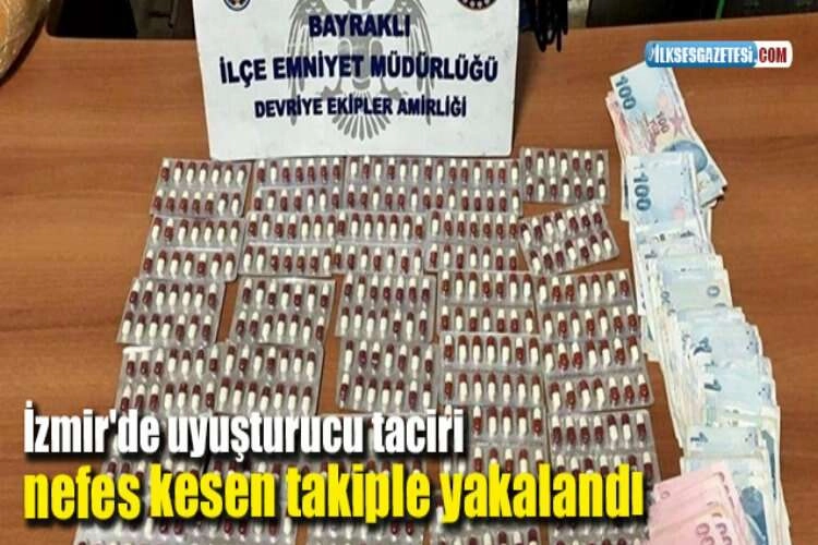 İzmir'de uyuşturucu taciri nefes kesen takiple yakalandı haberinin görseli