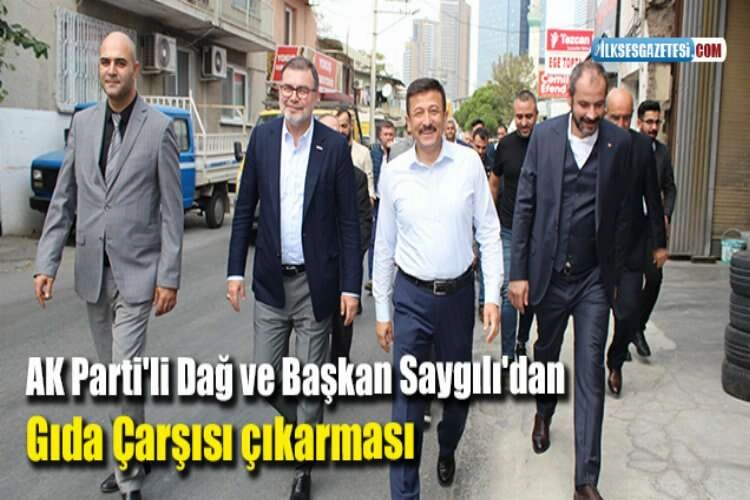AK Parti'li Dağ ve Başkan Saygılı'dan Gıda Çarşısı çıkarması haberinin görseli