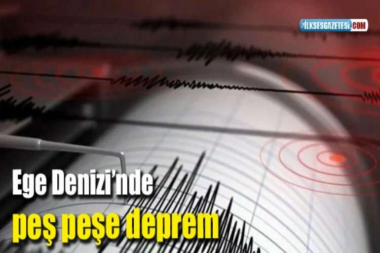 Ege Denizi'nde deprem haberinin görseli