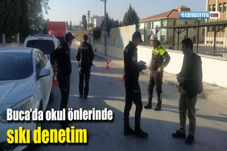 Buca’da okul önlerinde sıkı denetim haberinin görseli