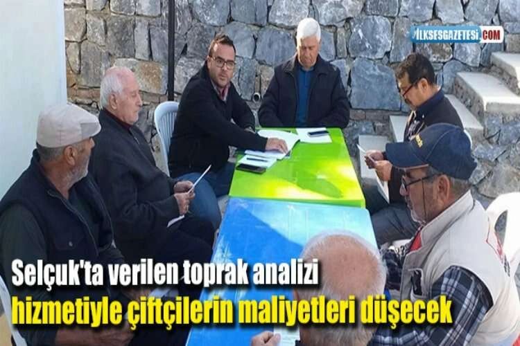 Selçuk'ta verilen toprak analizi hizmetiyle çiftçilerin maliyetleri düşecek haberinin görseli