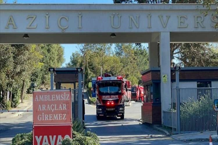 Boğaziçi Üniversitesi Kültürel Miras Müzesinin çatı katında çıkan yangın söndürüldü haberinin görseli