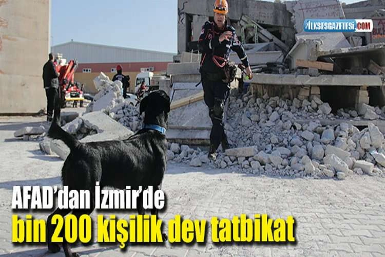 AFAD’dan İzmir’de bin 200 kişilik dev tatbikat haberinin görseli