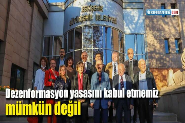 Dezenformasyon yasasını kabul etmemiz mümkün değil haberinin görseli