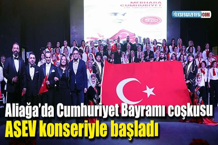 Aliağa’da Cumhuriyet Bayramı coşkusu ASEV konseriyle başladı haberinin görseli