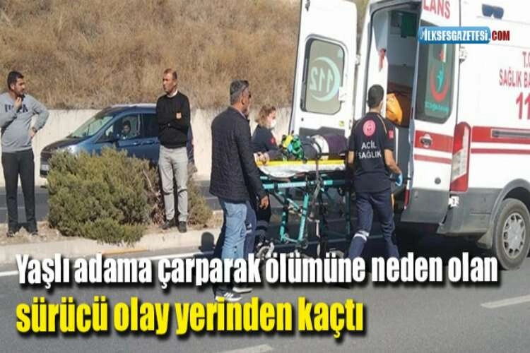 Yaşlı adama çarparak ölümüne neden olan sürücü olay yerinden kaçtı haberinin görseli