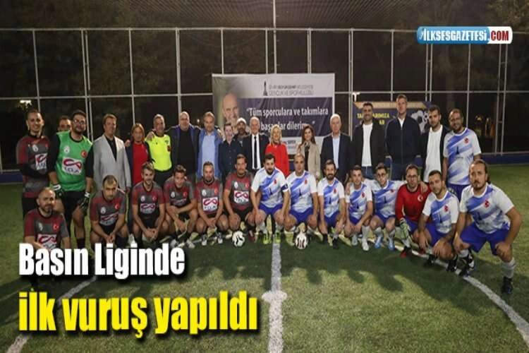 Basın Liginde ilk vuruş yapıldı