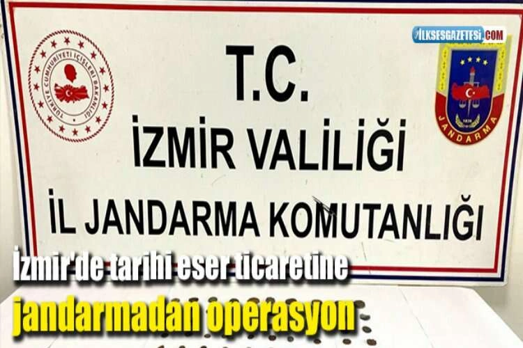 İzmir'de tarihi eser ticaretine jandarmadan operasyon