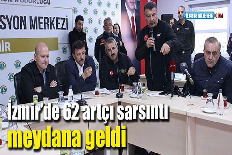 İzmir’de 62 artçı sarsıntı meydana geldi