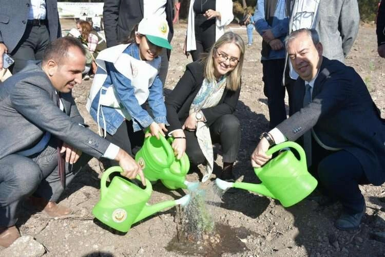 Milletvekili Çankırı fidan dikimine katıldı haberinin görseli
