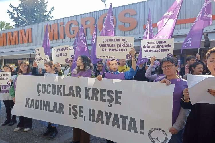 TİP’li kadınlar: Ücretsiz kreş her çocuğun, her ebeveynin hakkı haberinin görseli