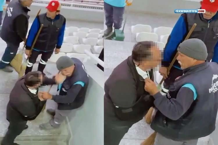 İzmir'de temizlik görevlisine tokatlı saldırı kameraya yansıdı haberinin görseli
