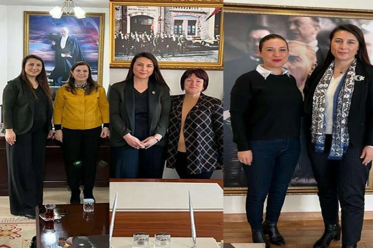 Genç vekil aday adayından kadın başkanlara ziyaret haberinin görseli