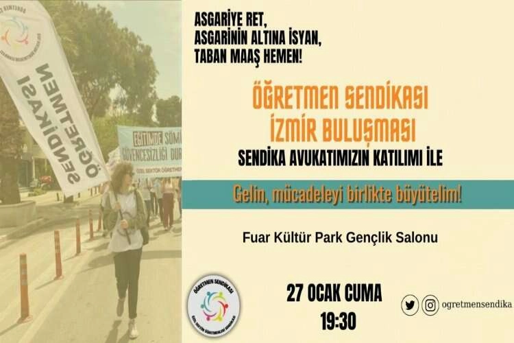 Özel sektör öğretmenleri 27 Ocak'ta İzmir'de buluşacak haberinin görseli