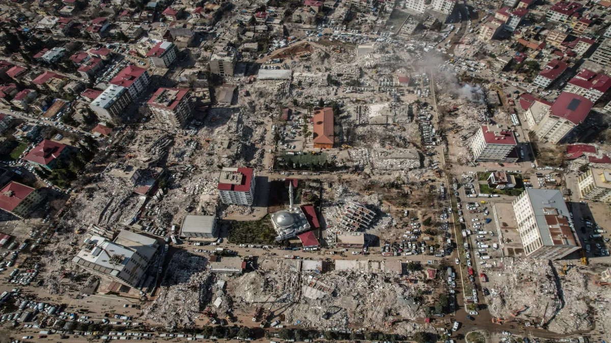 Kahramanmaraş'taki büyük yıkım havadan görüntülendi - 1616