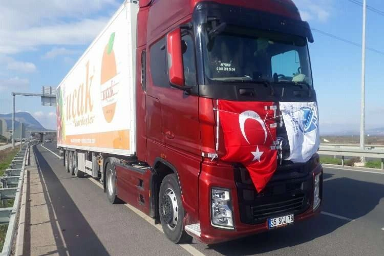 Yaş meyve sebze sektöründen lojistik destek haberinin görseli