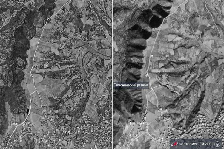 Roscosmos Türkiye'deki depremin tektonik etkisini uydudan görüntüledi haberinin görseli