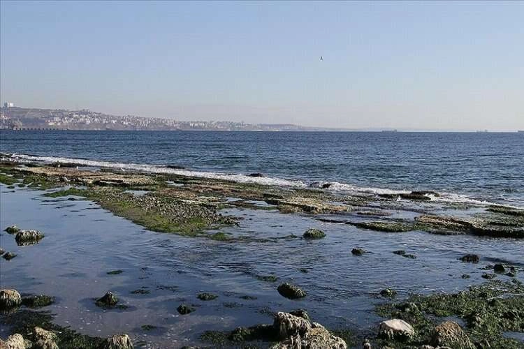 Marmara Denizi'ndeki çekilme meteorolojik bir durum haberinin görseli